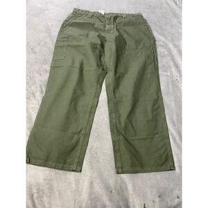 Carhartt B151 OLV Dungaree Fit Work Pants Olive Green Mens 40x30